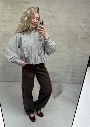 Petrine stripe bluse Blue Neo Noir 